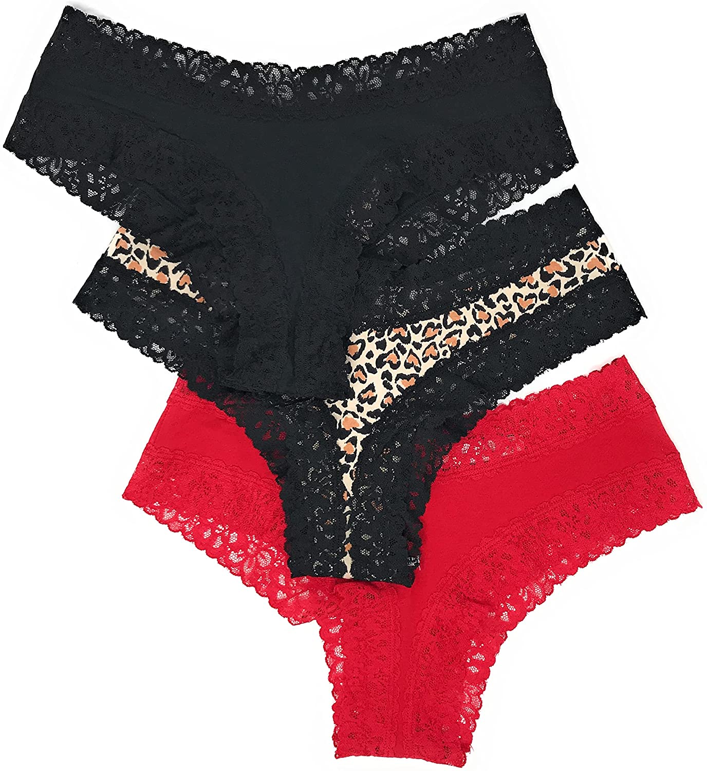 Victoria's Secret Lace Cheeky Panty Set of 3