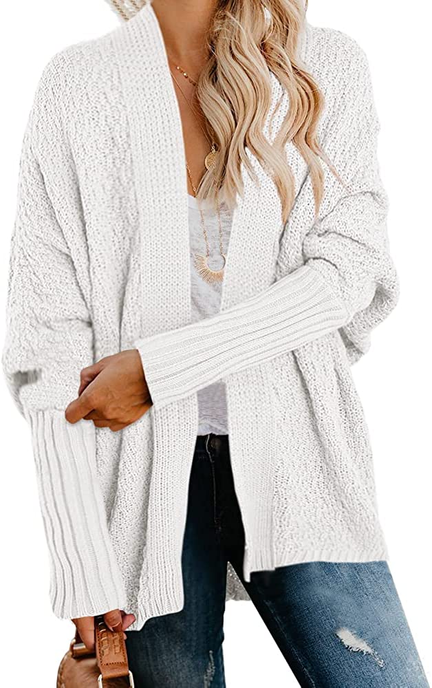 white batwing cardigan