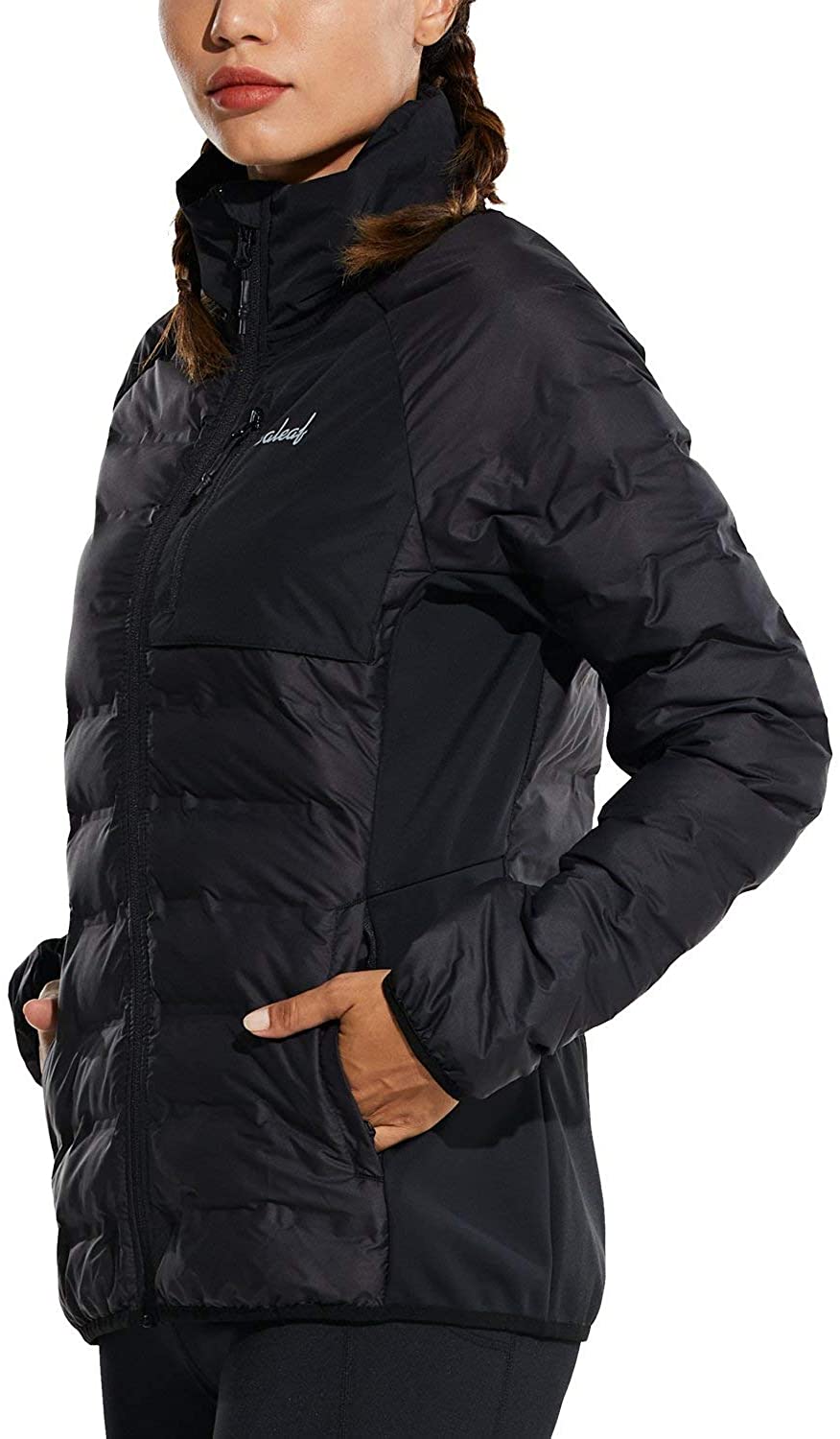 BALEAF Women's Ultra Lightweight Full-Zip Warm Quilted Puffer Jacket ...
