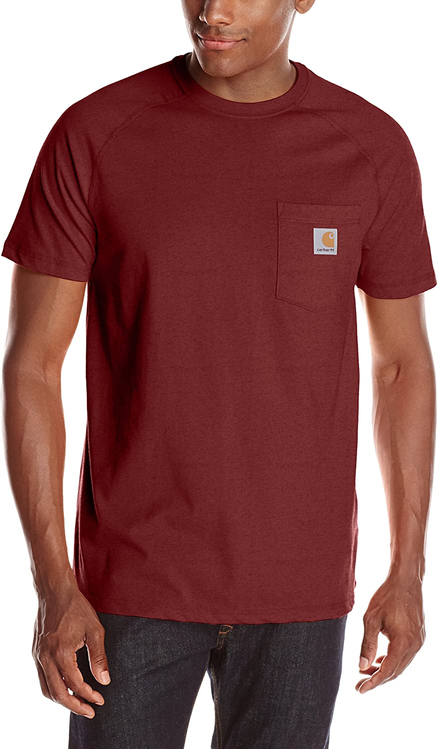 Regular and Big & Tall Sizes Carhartt Mens Force Cotton Delmont Short Sleeve T-Shirt 