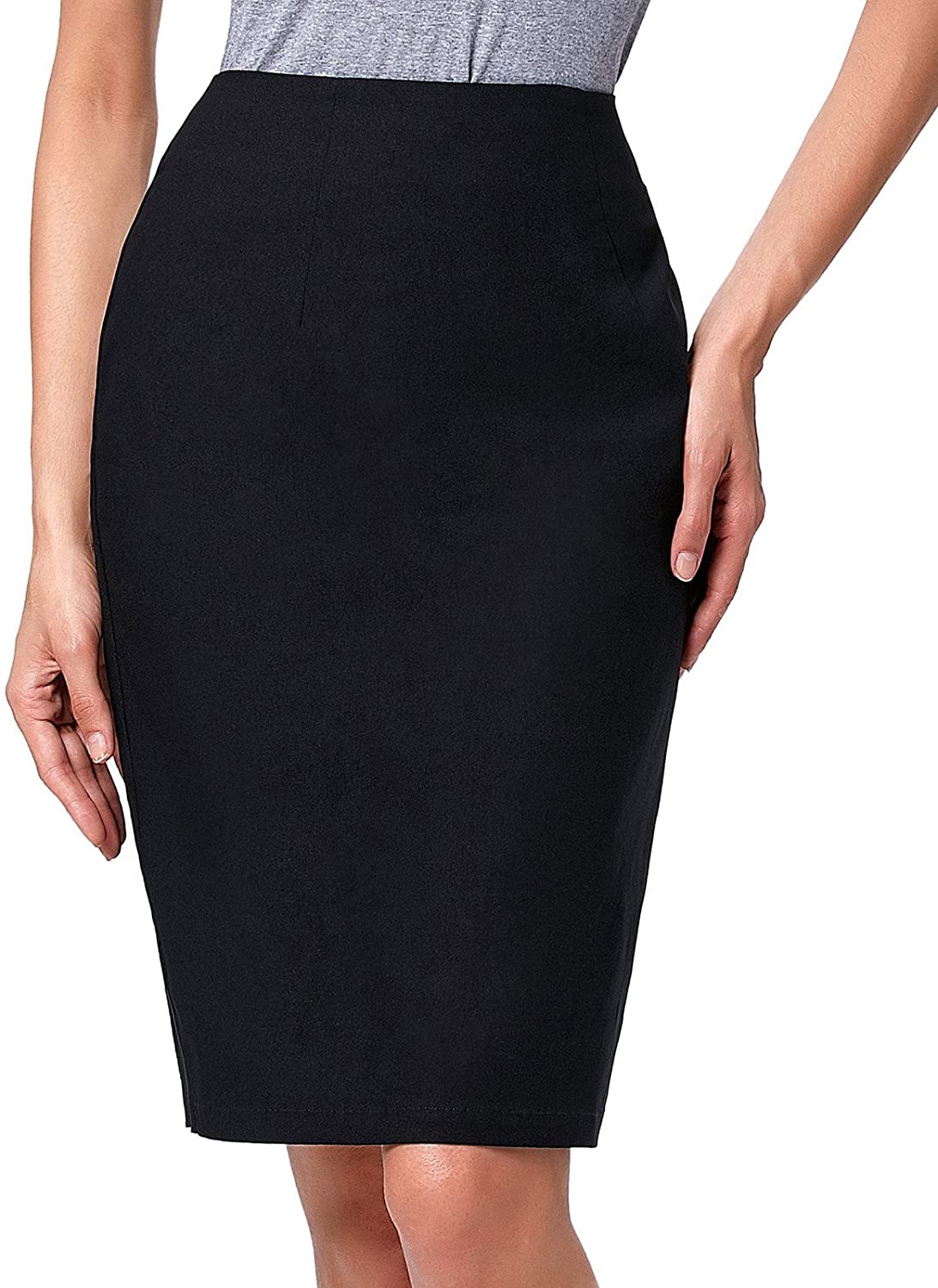 Kate Kasin Women's Knee Length Pencil Skirts Slim Fit Business Skirt | eBay