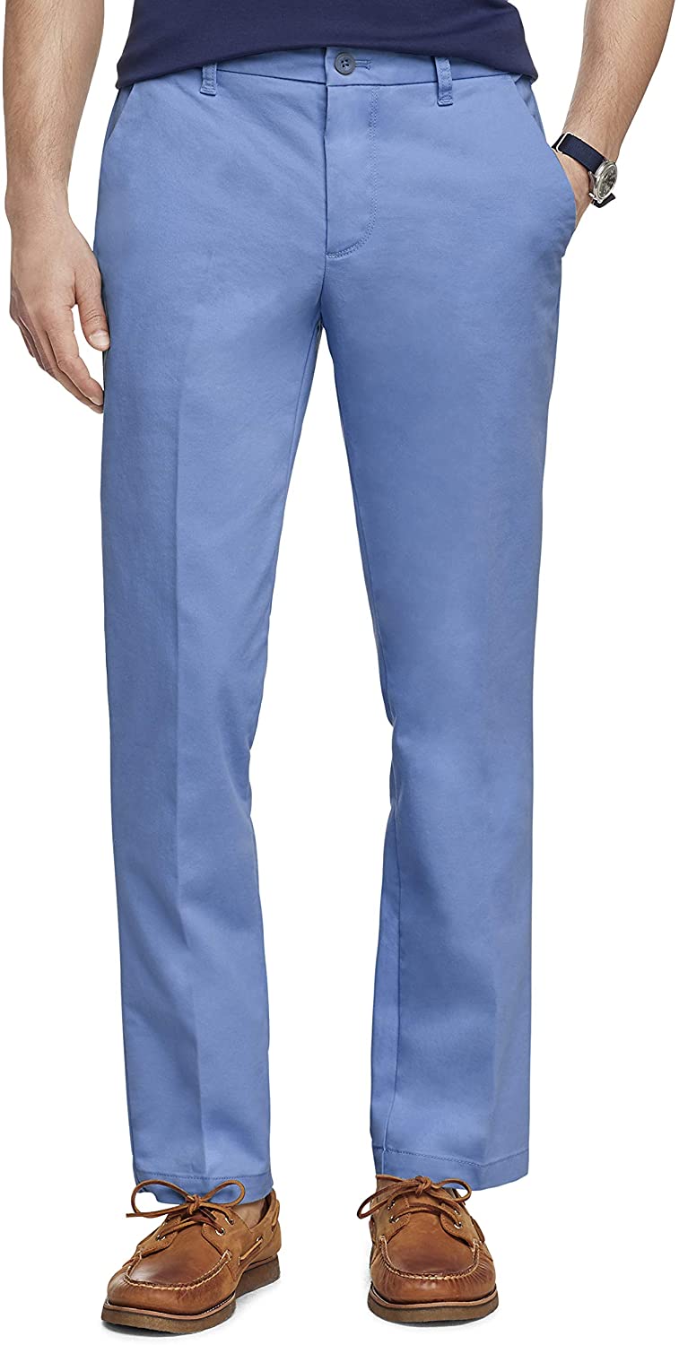 IZOD Men's Performance Stretch Straight Fit Flat Front Chino Pant | eBay