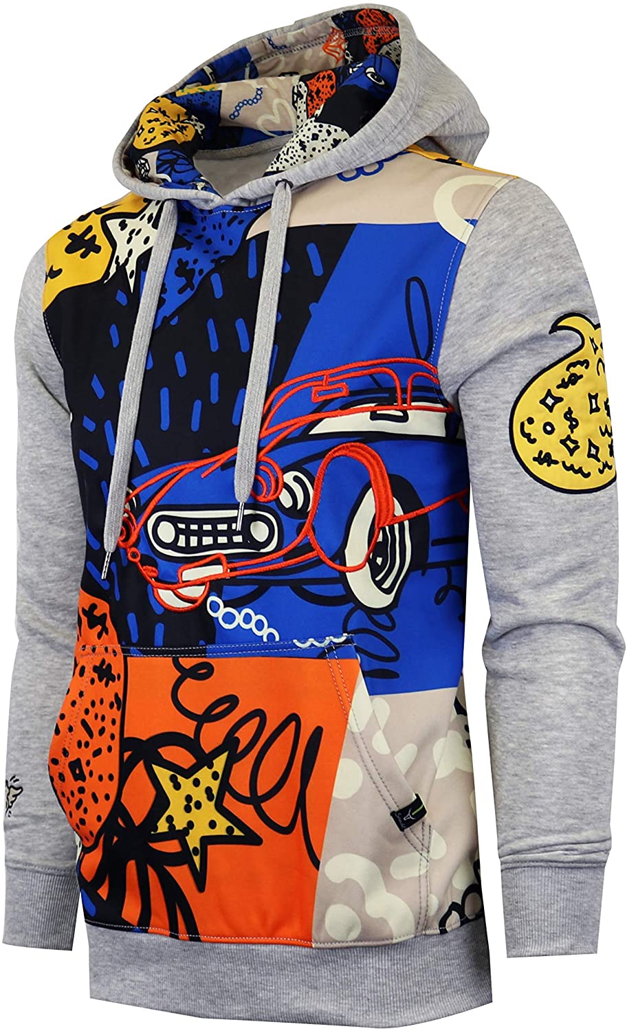 SCREENSHOT Mens Urban Hip Hop Premium Fleece Hoodie - Modern