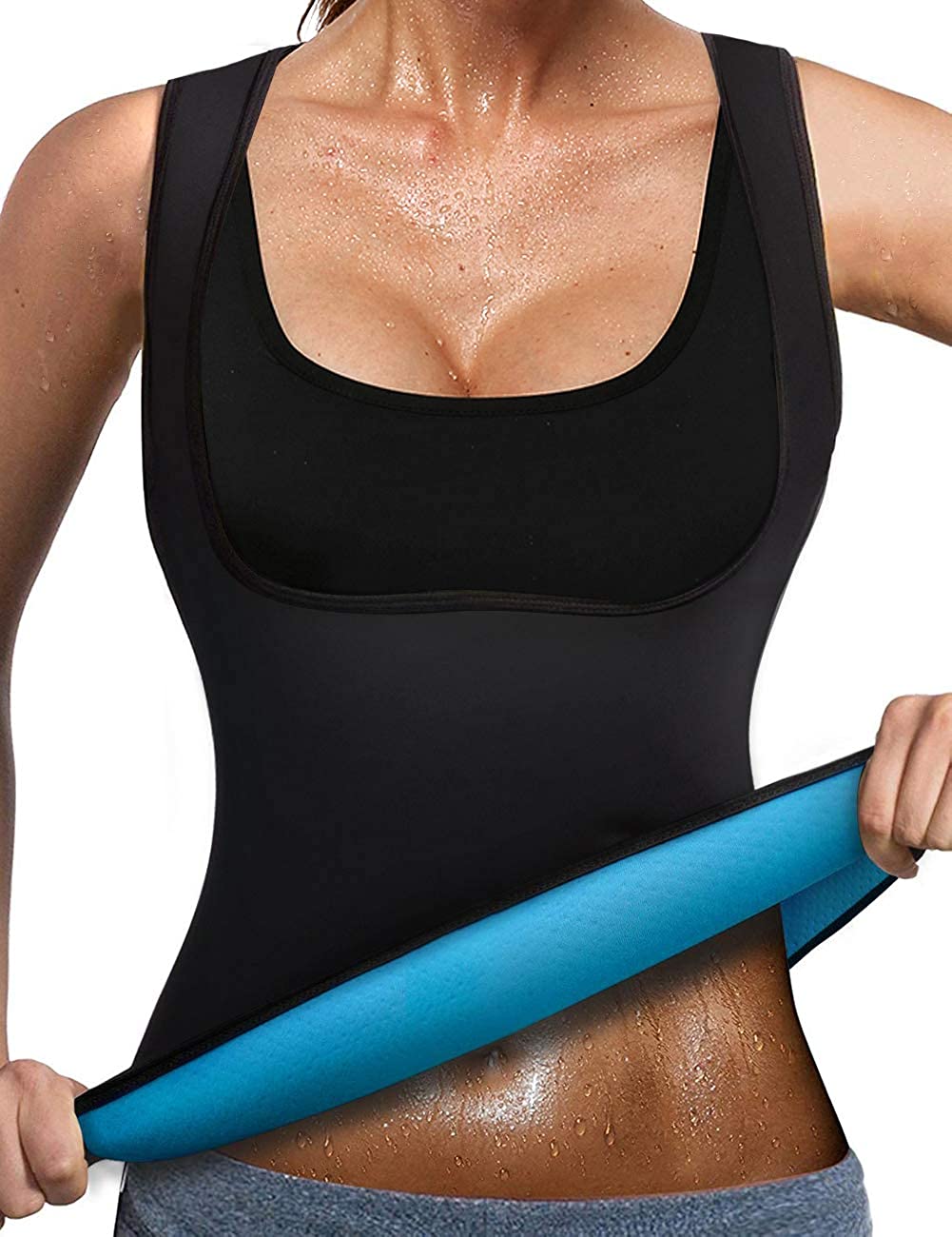 Women Neoprene Sauna Slimming Waist Trainer Vest For Weight Loss Gym Workout Hot 
