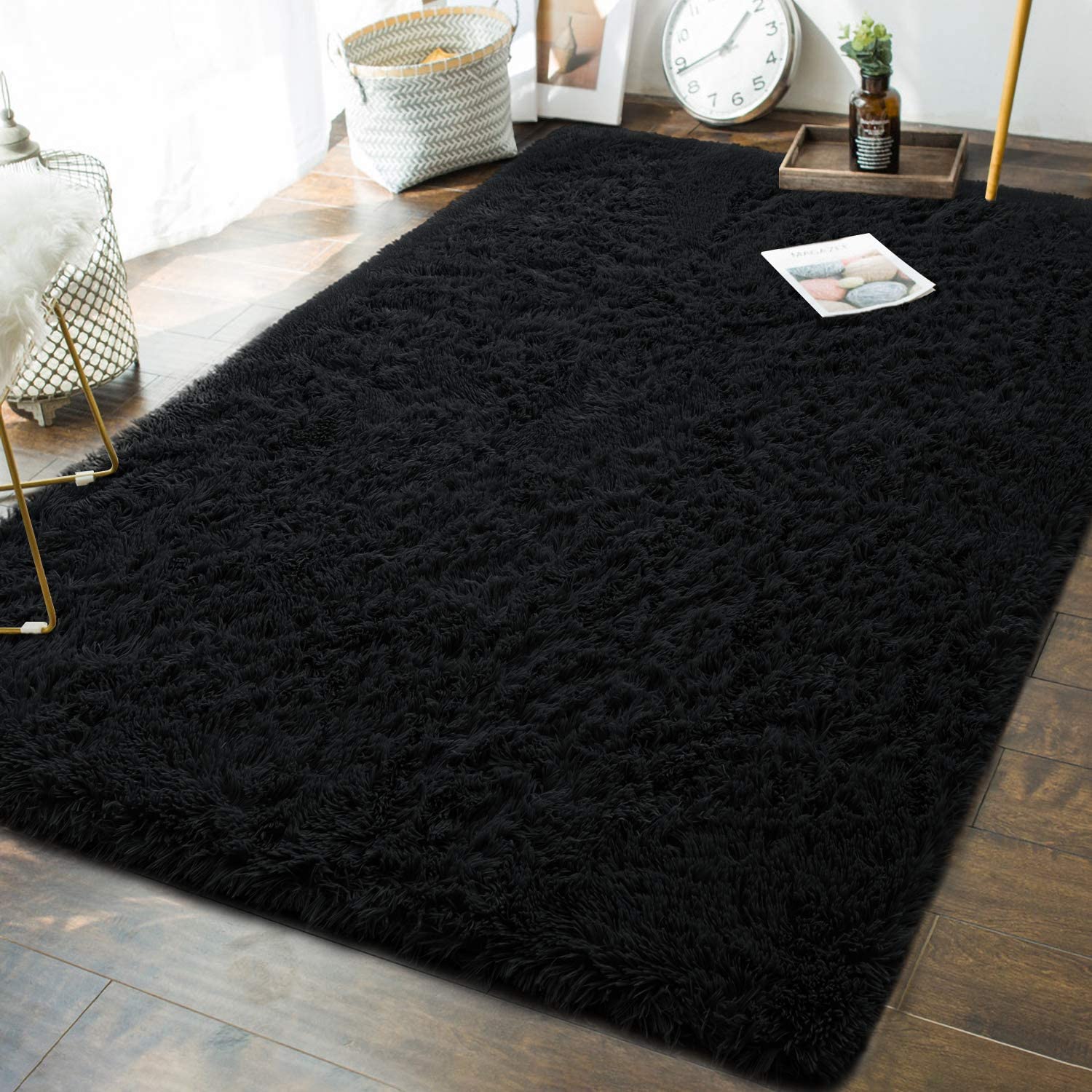 Andecor Soft Fluffy Bedroom Rugs x Feet Indoor Shaggy Plush Area Rug  for B eBay