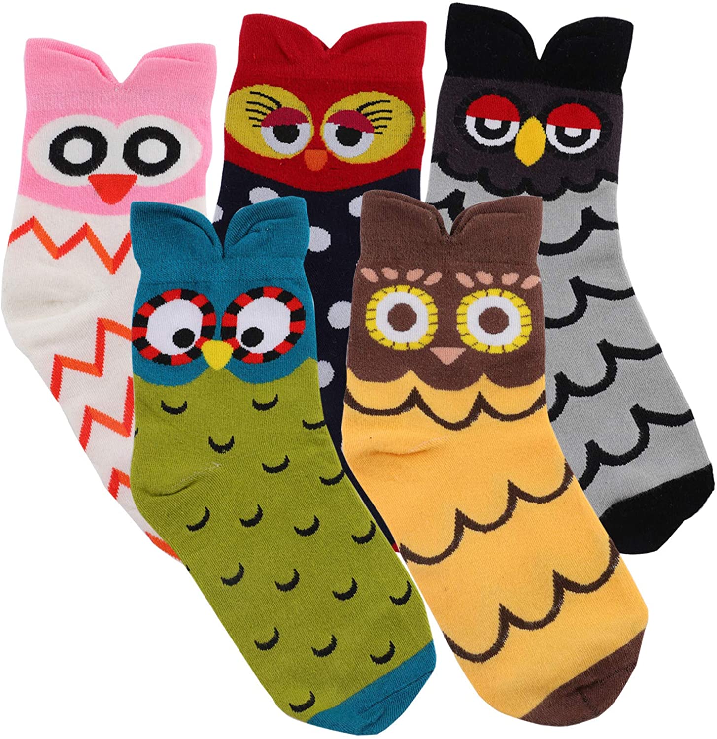 Jeasona Women's Cat Socks Cute Animal Socks Owl Dog Sloth Gifts for Women 