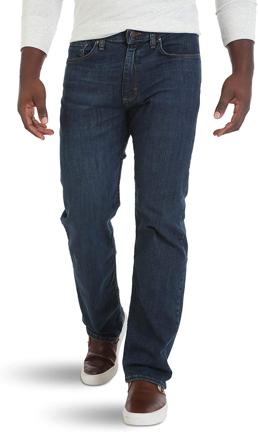 wrangler relaxed straight flex jeans