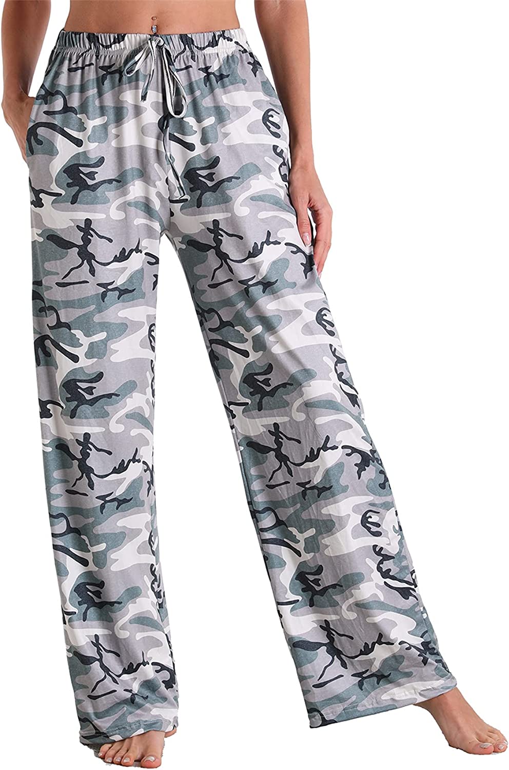 X-Image Women Comfy Casual Pajama Pants with Pockets & Drawstring