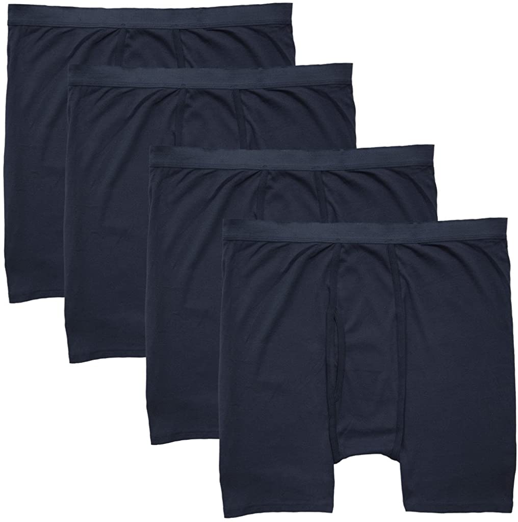 Players Big Mens Cotton Boxer Briefs Underwear 4-Pack 