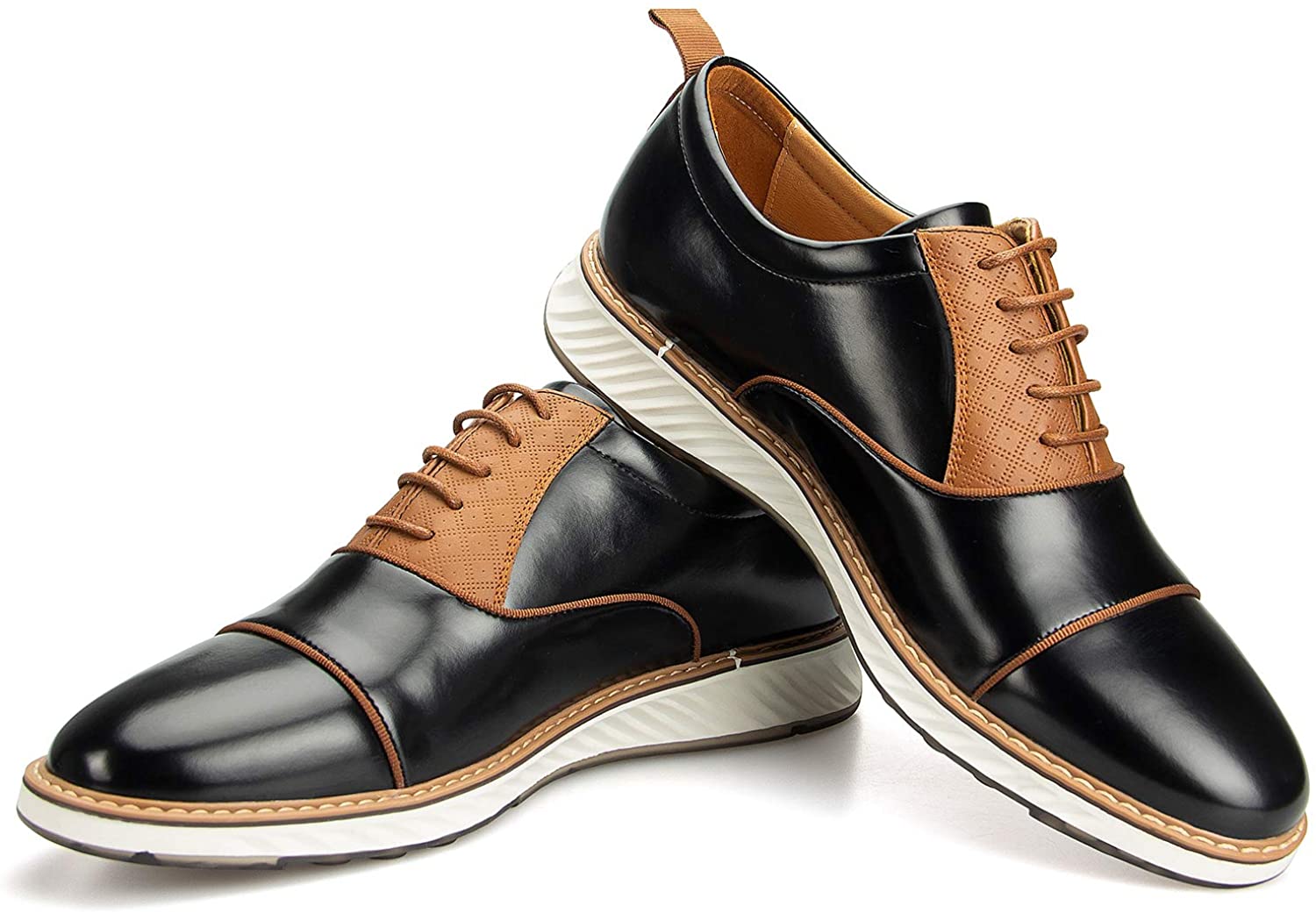 Meijiana Men's Oxford Shoes Dress Shoes Men's Lightweight lace-up Fashion Shoes 