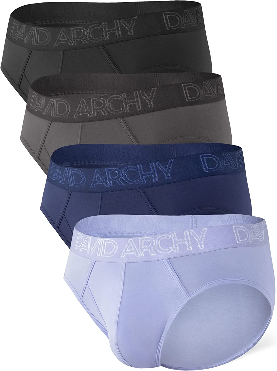 Buy DAVID ARCHYMen's Underwear Bamboo Rayon Briefs Super Soft Comfort Pouch  Briefs Pack Online at desertcartINDIA