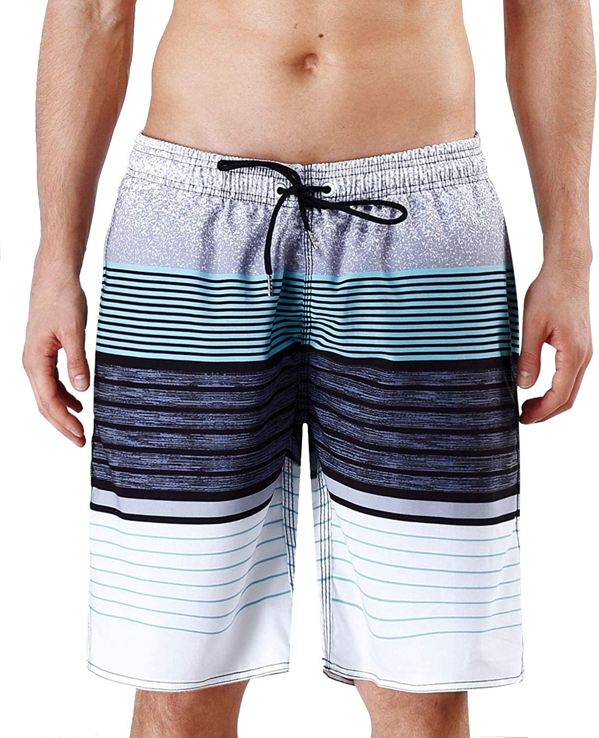 MILANKERR Mens Swim Trunk Swimming Shorts with Pockets 