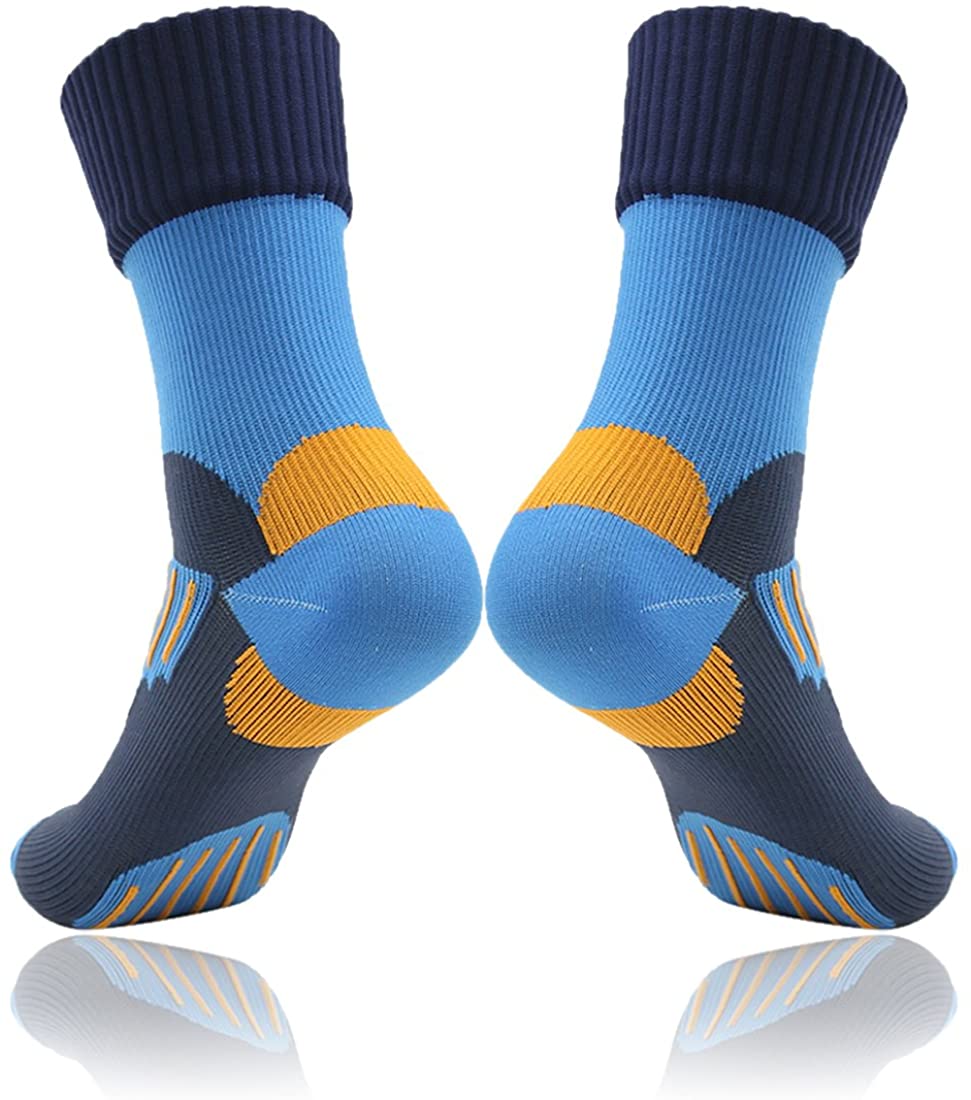 RANDY SUN 100% Waterproof Socks Unisex Cycling/Hunting/Fishing/Running Ankle/Mid Calf Socks 1 Pair 