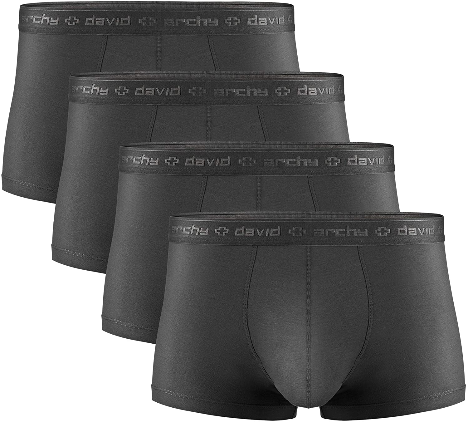 Buy DAVID ARCHY Mens Underwear Dual Pouch Micro Modal Trunks Separate  Pouches Bulge Enhancing Boxer Briefs for Men 3 or 4 Pack Online at  desertcartINDIA