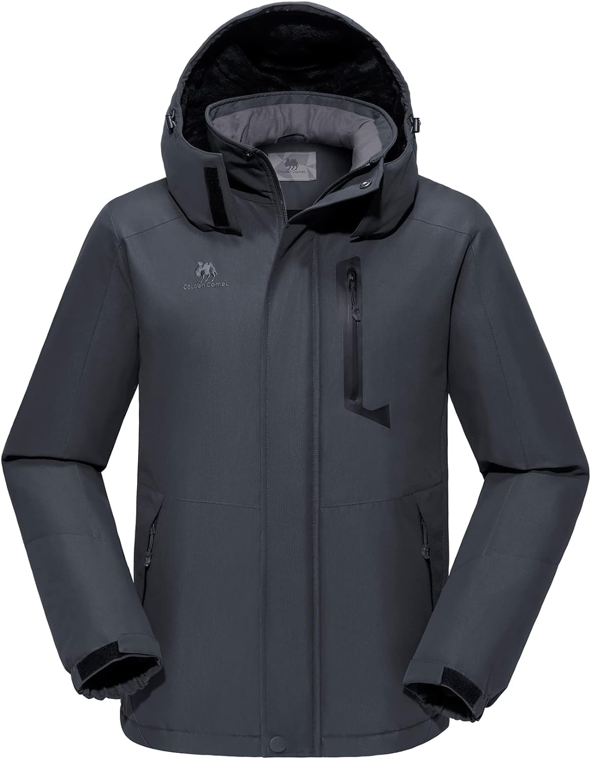 CAMEL Men's Winter Ski Jackets Waterproof Snow Coat with Hood  Mountain Windproof Rain Jacket : Clothing, Shoes & Jewelry