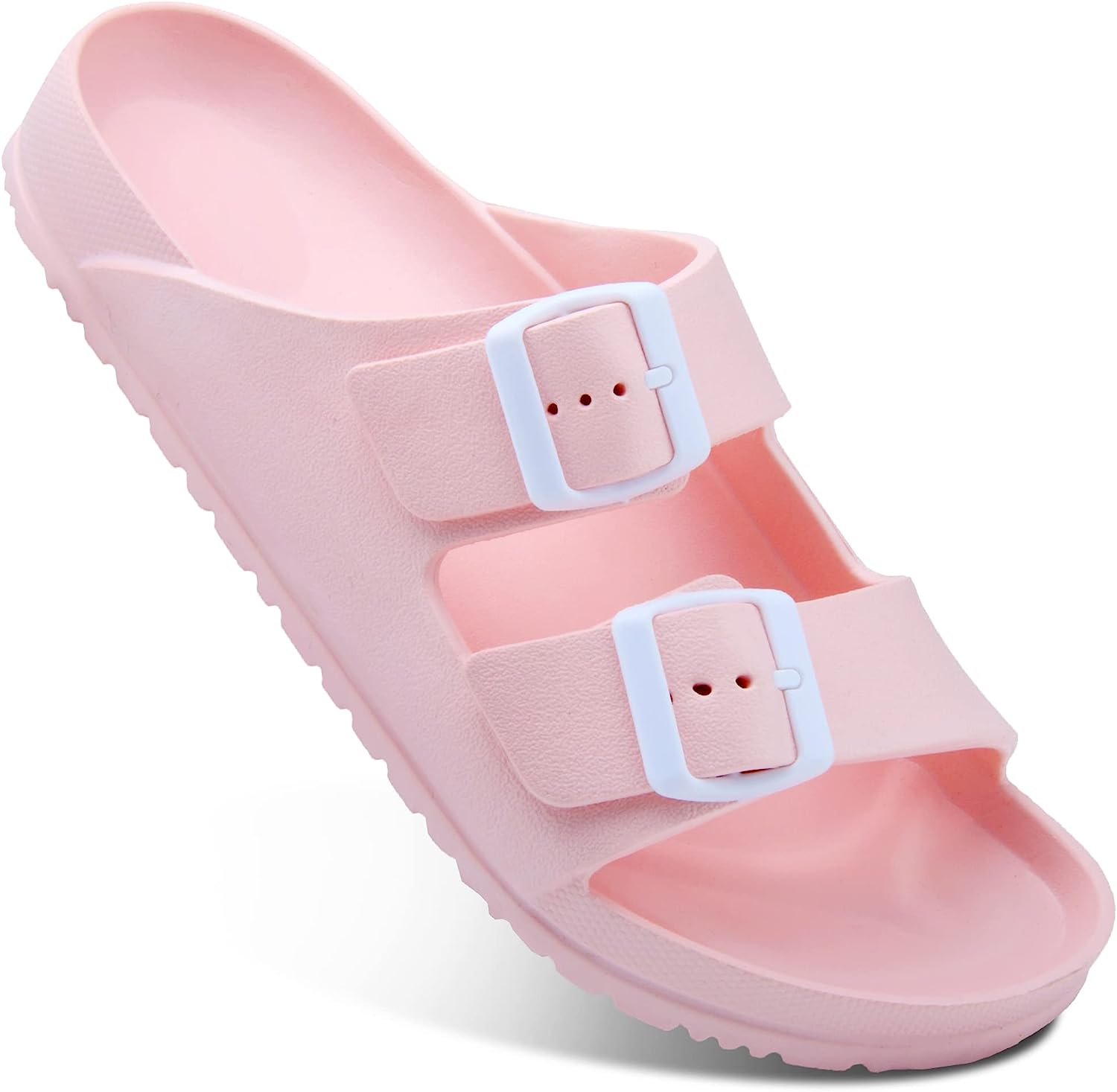 DL Women's Slides-Sandals Double Buckle Slip on-Summer-Slippers