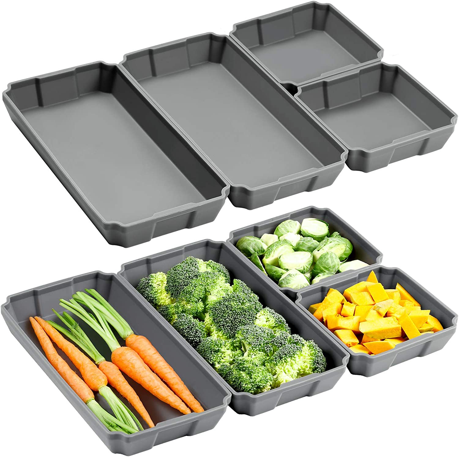 SILICONE LUNCH BOX DIVIDERS 4pcs