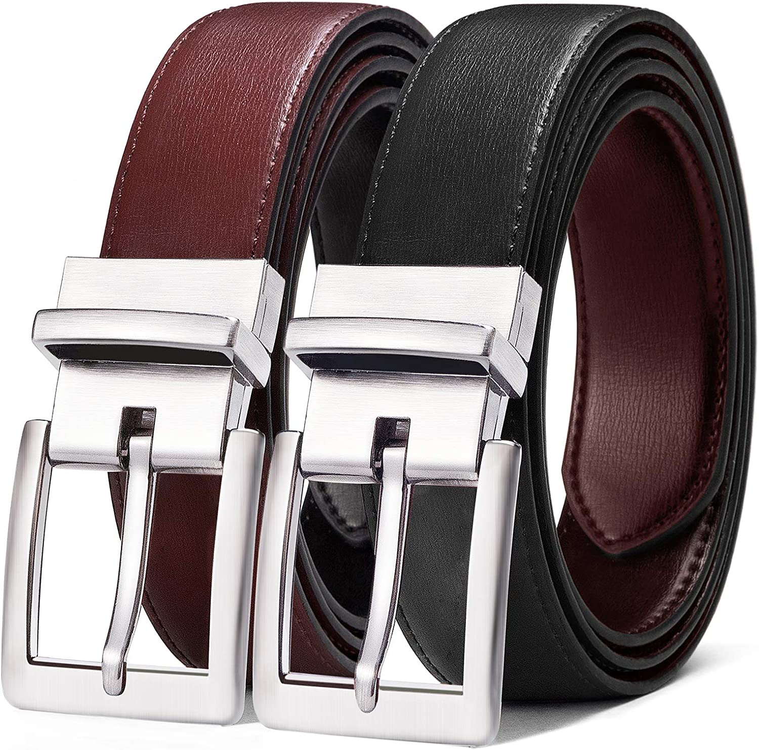 BULLIANT Men's Belt, Reversible Belt 1.25