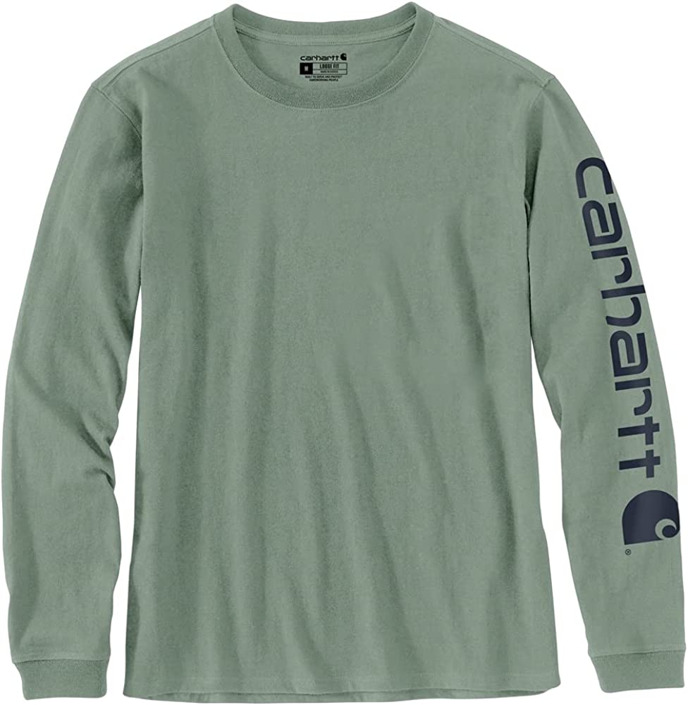 Carhartt Logo Sleeve Graphic Heavyweight Long-Sleeve T-Shirt for Ladies