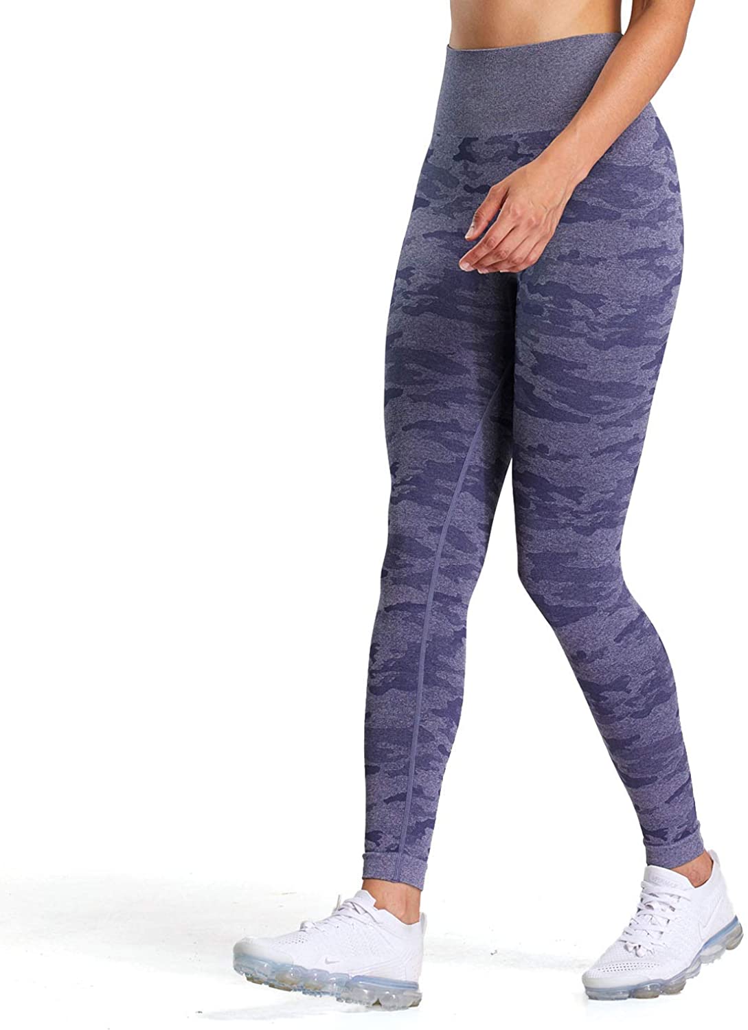 Aoxjox Women's Camo Leggings Enhanced High Waisted Workout Seamless Leggings  Yoga Pants, Red Leopard, XS : : Fashion