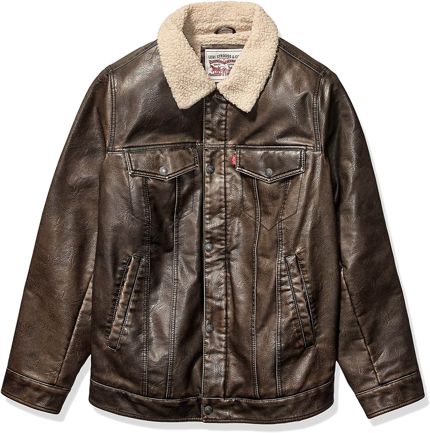 levis leather sherpa