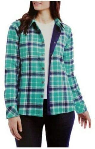 Orvis Womens Fleece Lined Flannel Shirt Jacket