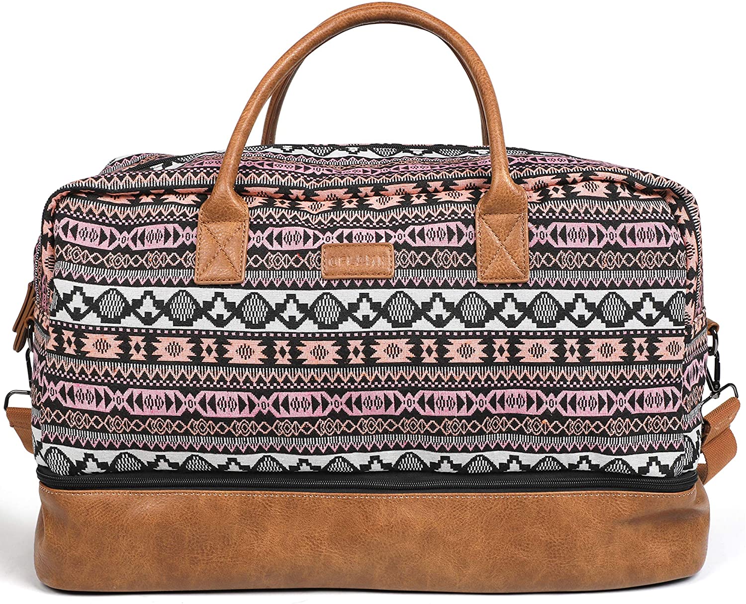Oflamn Weekender Bag for Women Carry-On Luggage Bohemian style Duffle Bag  Overni
