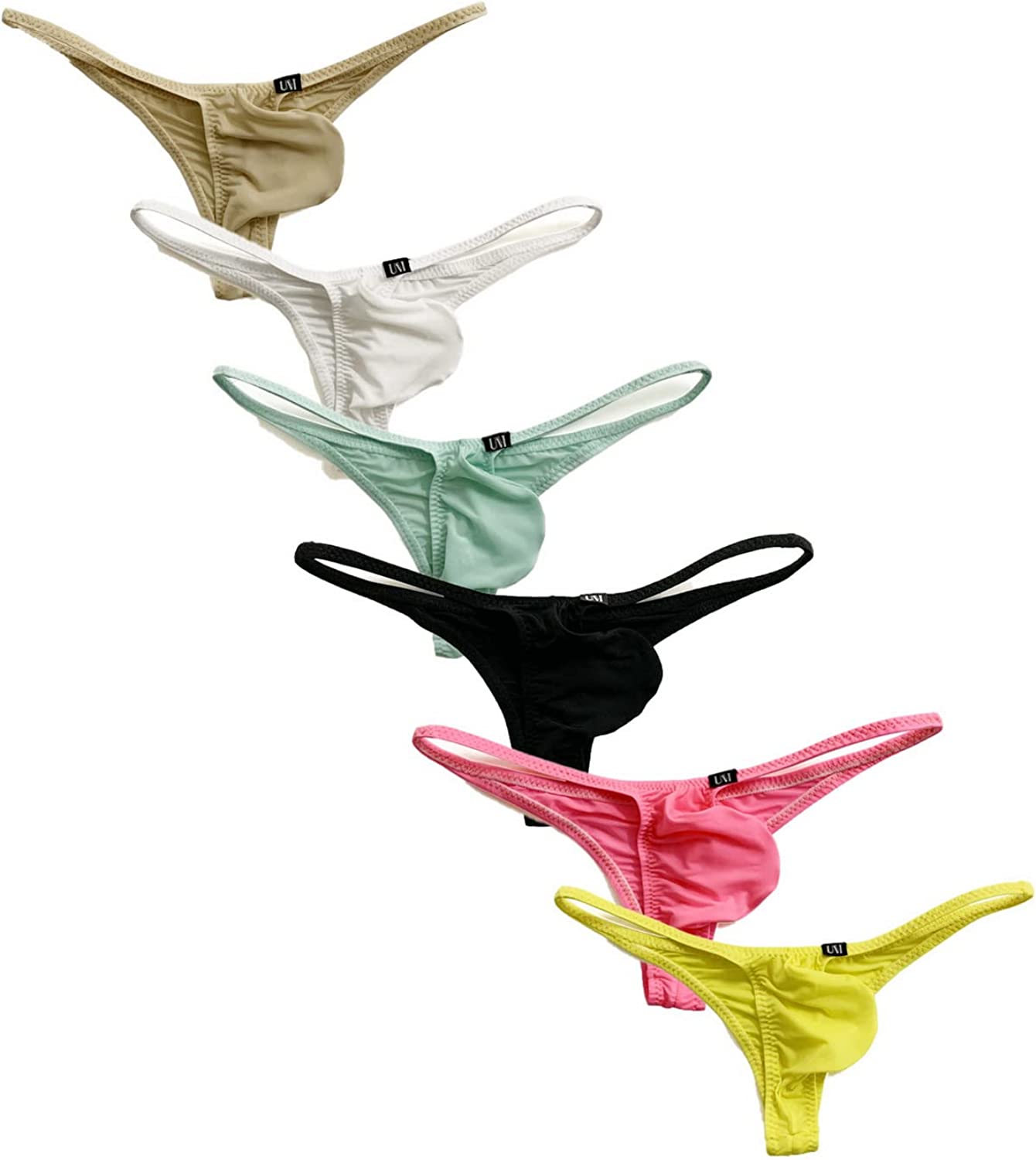 Best Deal for Faringoto Men's Lingerie Ice Silk Underwear Low Waist Mesh