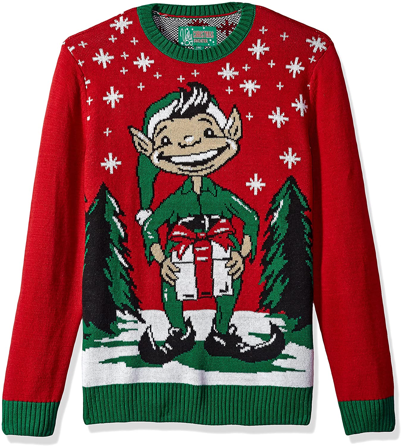 XXL. Mens Womens Ladies Xmas Christmas Jumper Novelty Elf Crew Neck Sweater S 