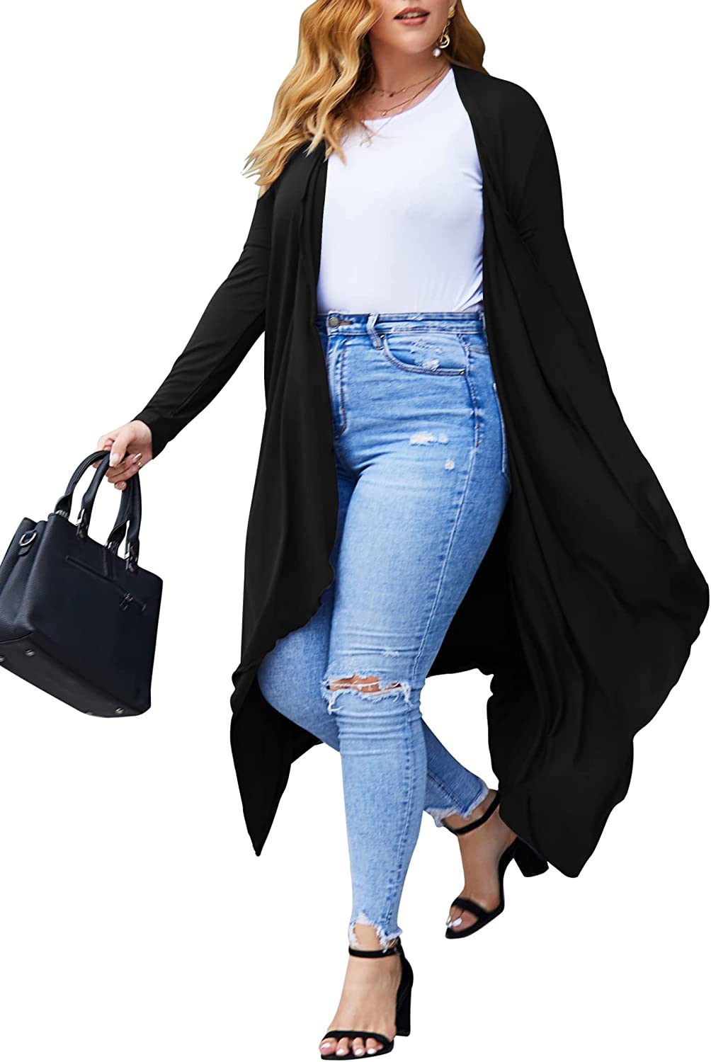 Plus size 2025 open cardigans