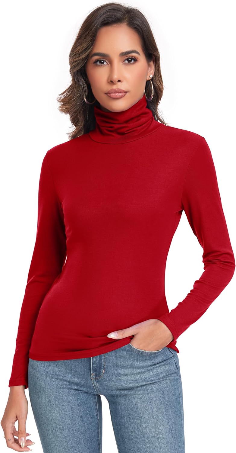 Thermal clearance turtleneck top