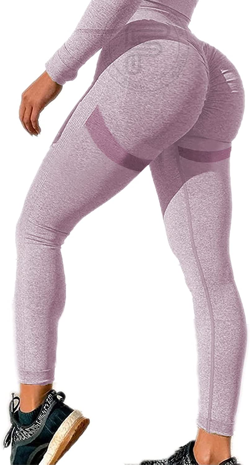 FITNEXX Women's Seamless High Waist Tummy Control Workout Scrunch Yoga  Leggings Smile Butt Lifting Pants : : Clothing, Shoes & Accessories