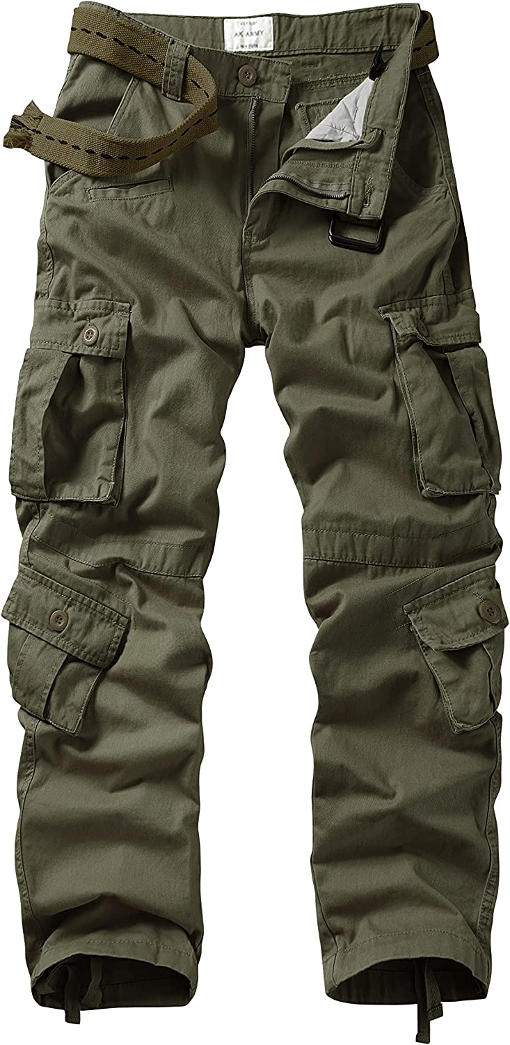 Classic Design Multi Pocket Cargo Pants Men's Casual Street - Temu