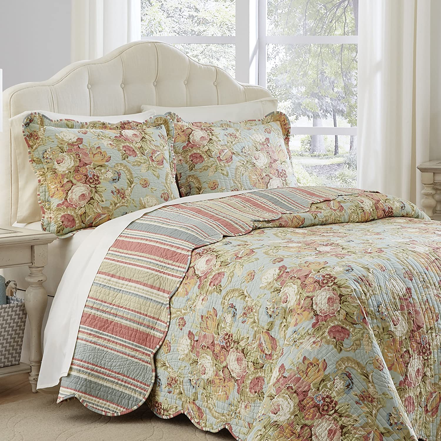 Waverly Spring Bling Bedding Set with 2 Coordinating Shams ...