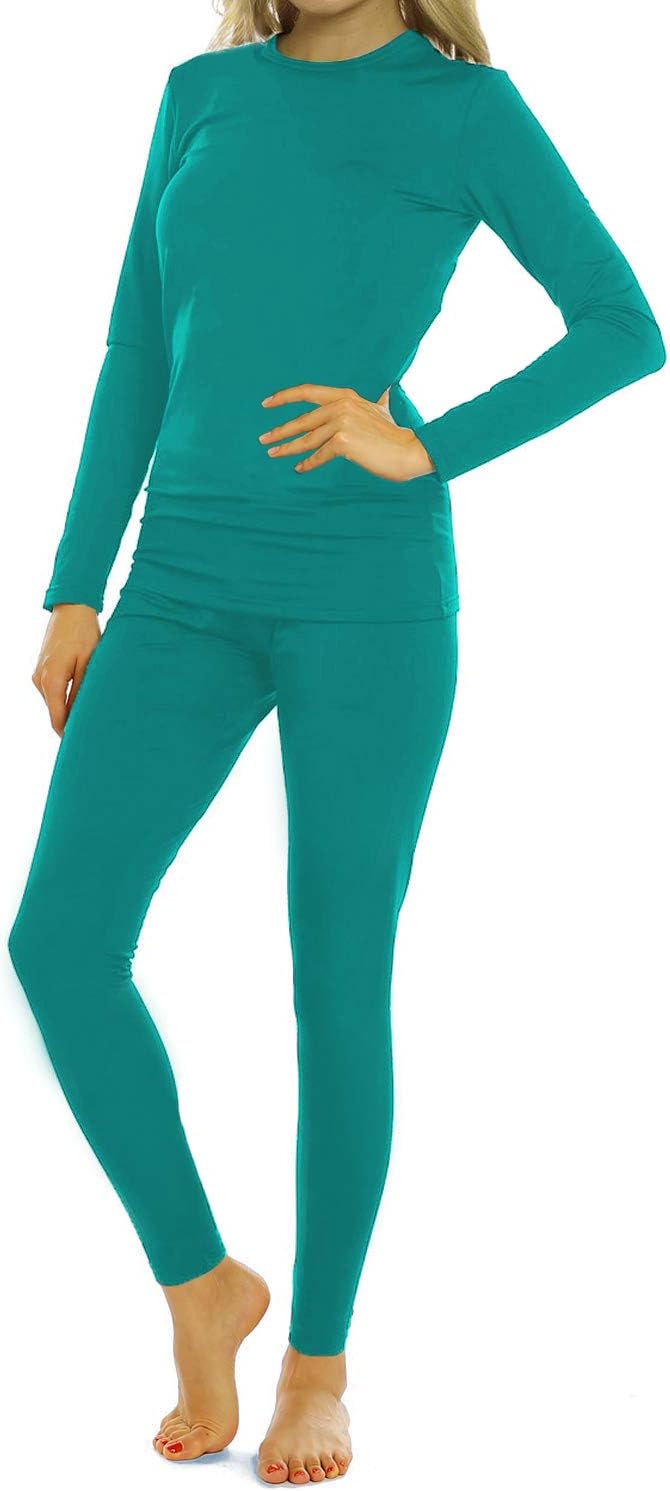 ViCherub Thermal Underwear Set for Women Long Johns Base Layer Fleece Lined  Top