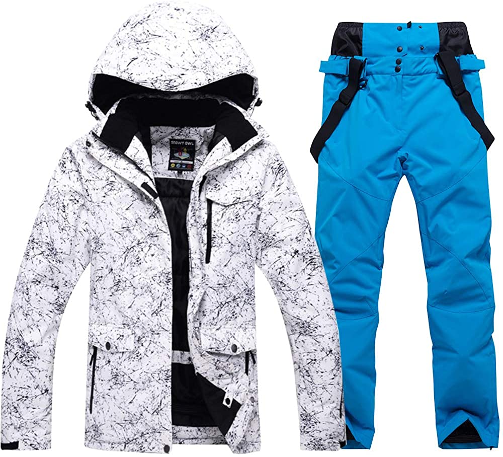 Women's High Windproof Technology Colorful Printed Snowboard Clothing Ski Jacket 