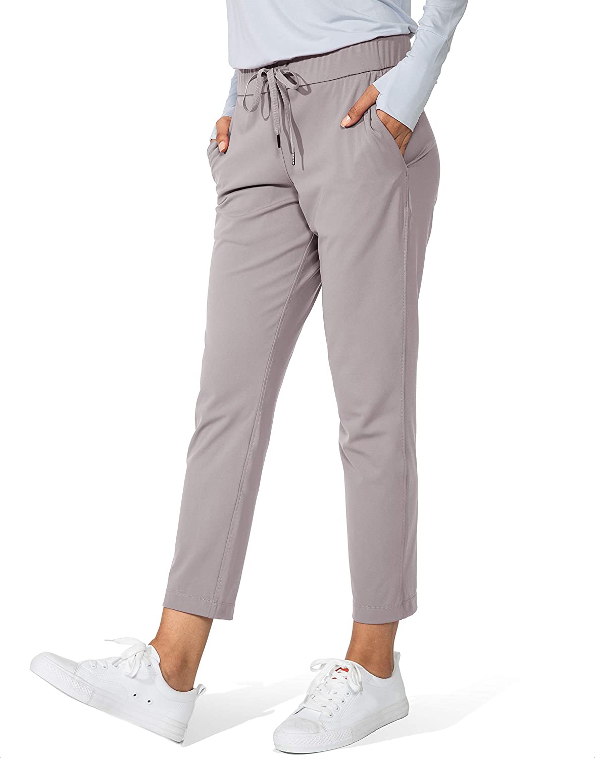 G Gradual Women's Pants with Deep Pockets 7/8 Stretch Sweatpants for Women  Athle