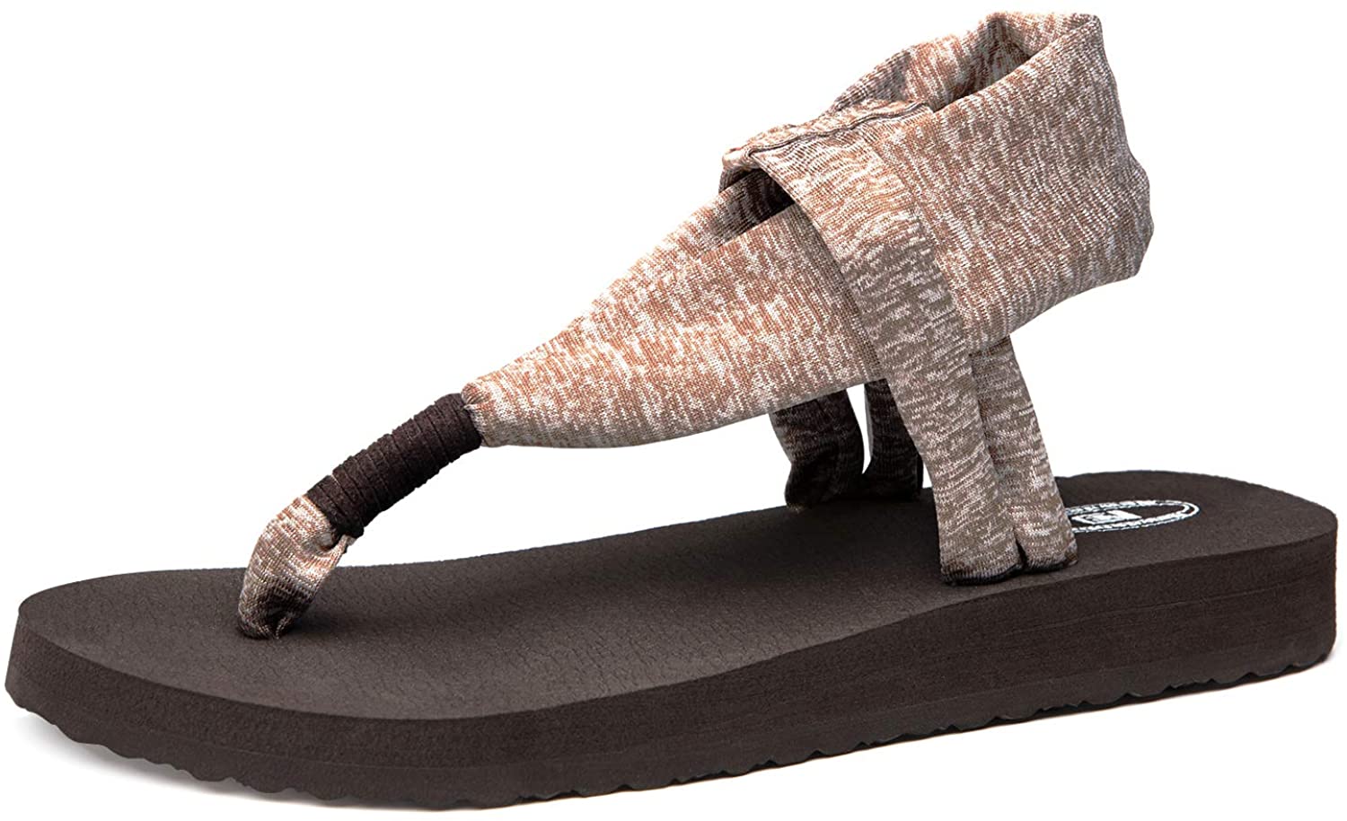 Ranberone Womens Yoga Mat Flip Flops Casual Flat Summer Beach Sandals 