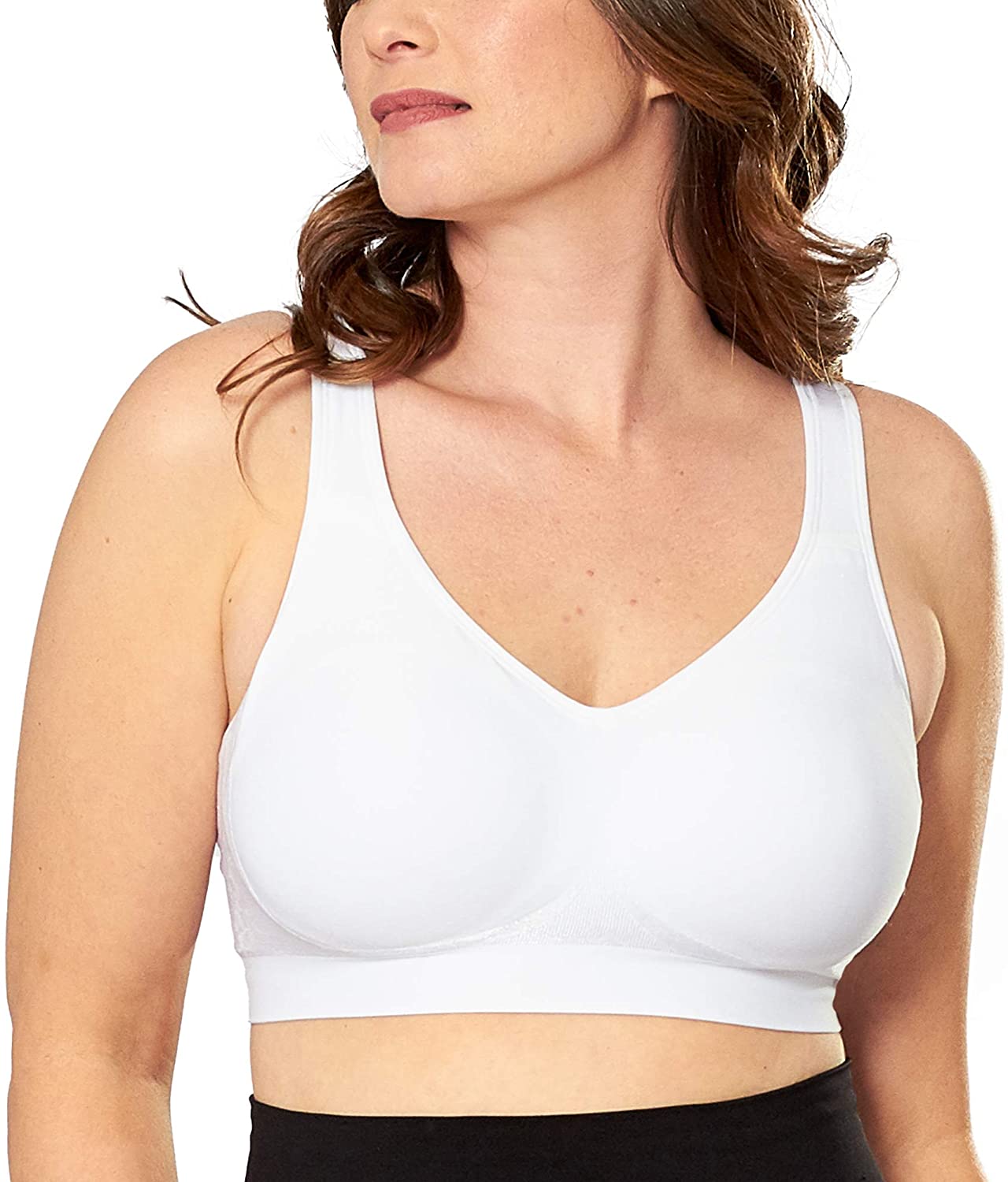  Customer reviews: SHAPERMINT Compression Bras for Women -  Wirefree, Small to Plus Size, Black