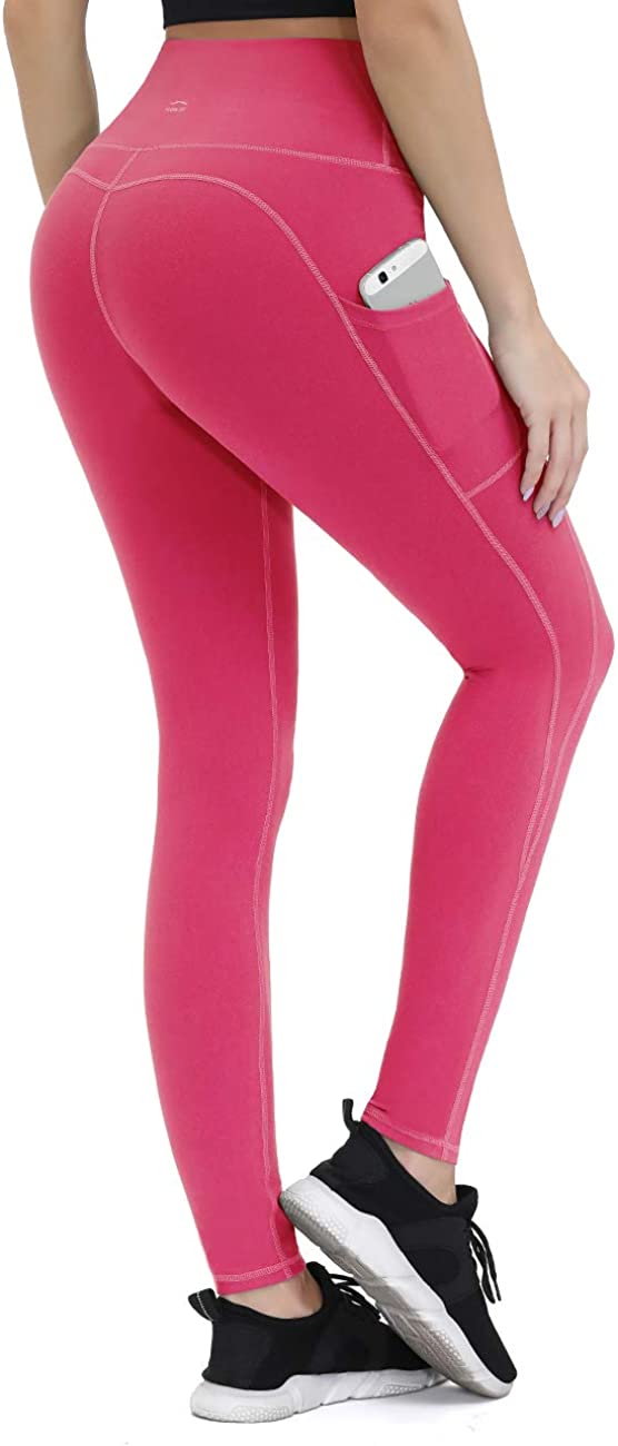 ALONG FIT Women's Leggings High Waisted Yoga Pants with Pockets, 7/8 Length  Leggings for Women Tummy Control Workout Leggings (PB CA, M), Pants -   Canada