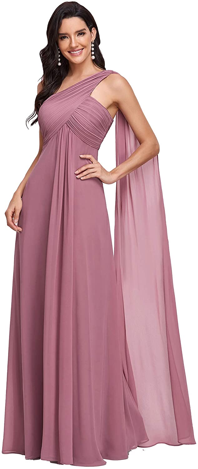 Ever-Pretty Long One Shoulder Bridesmaid Dresses Evening Homecoming Gowns 09816 