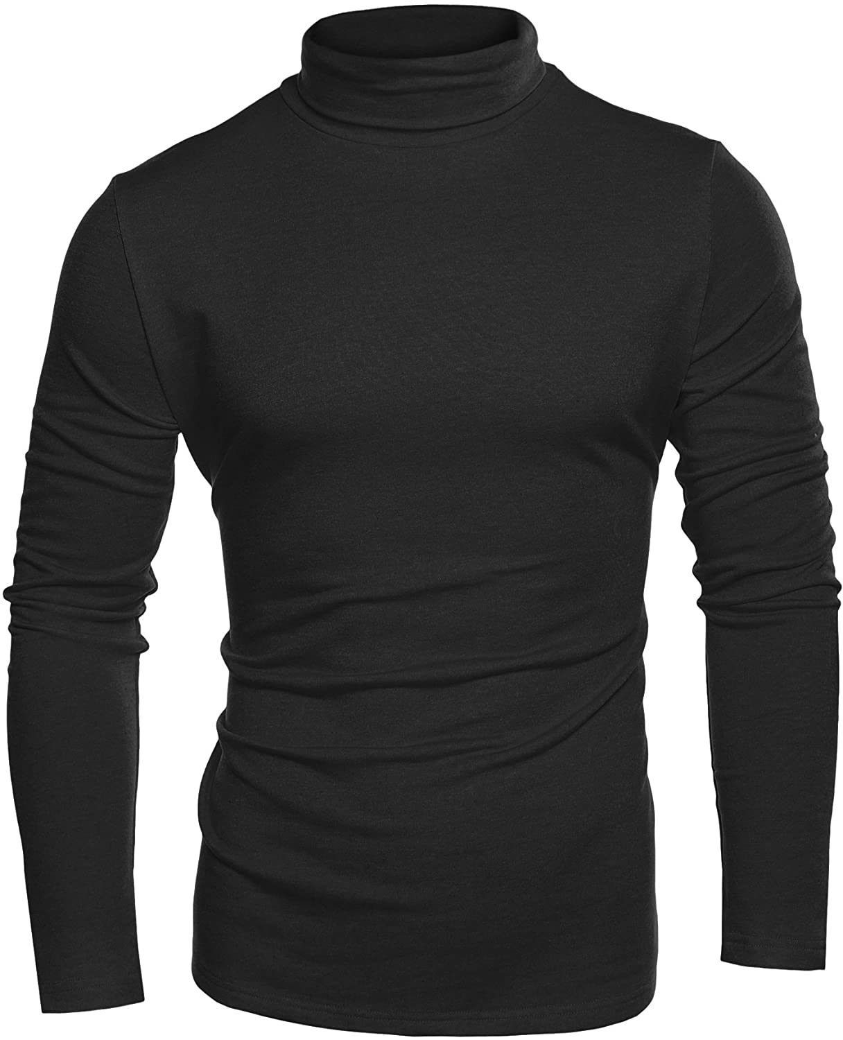 COOFANDY Men's Slim Fit Basic Thermal Turtleneck T Shirts Casual Cotton ...