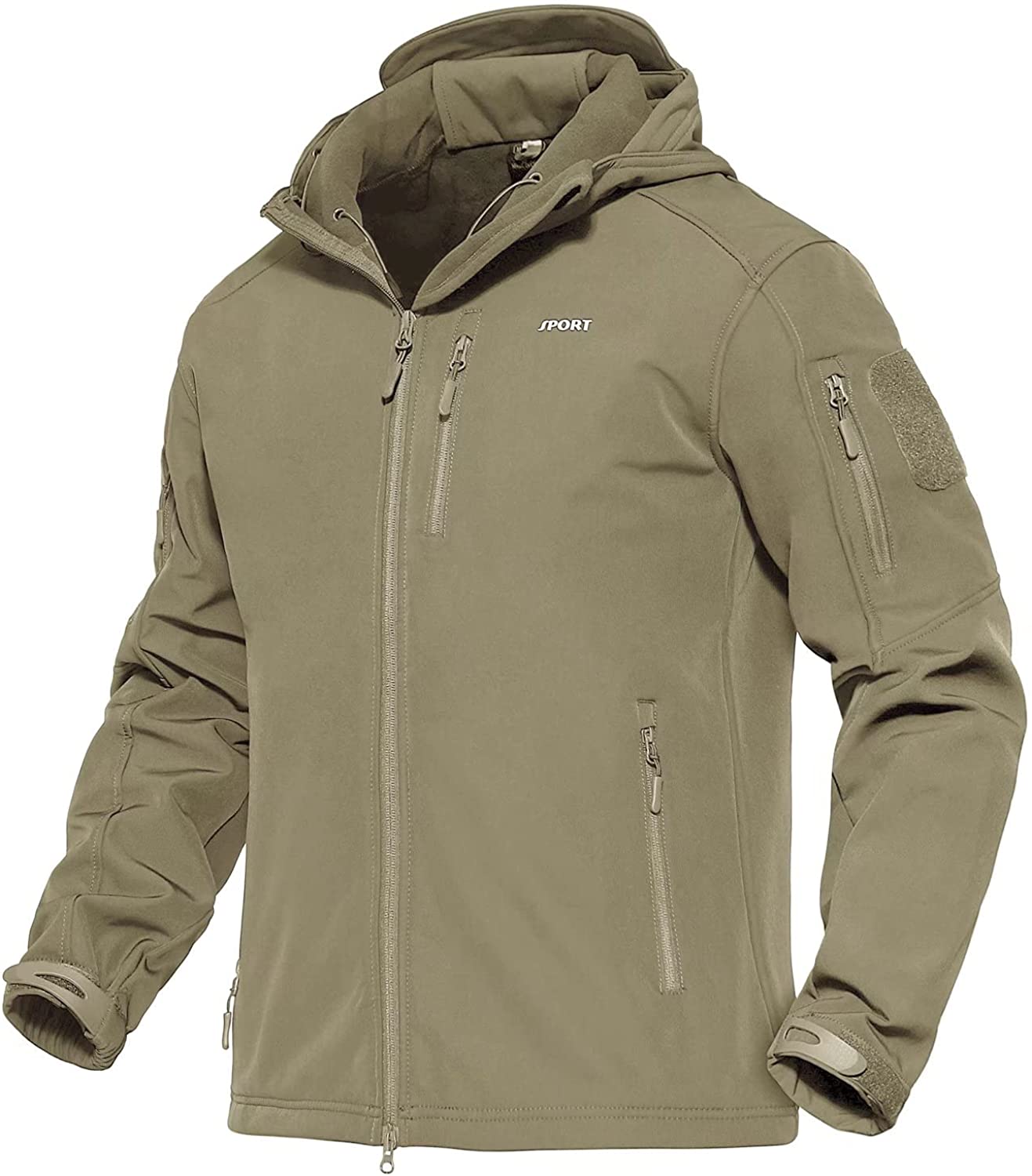 MAGCOMSEN Men's Winter Coats Waterproof Ski Snow Jacket Warm Fleece Jacket Parka Raincoats With Multi-Pockets 