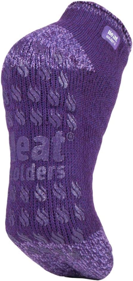 HEAT HOLDERS - Ladies low cut thermal slipper ankle socks in 4