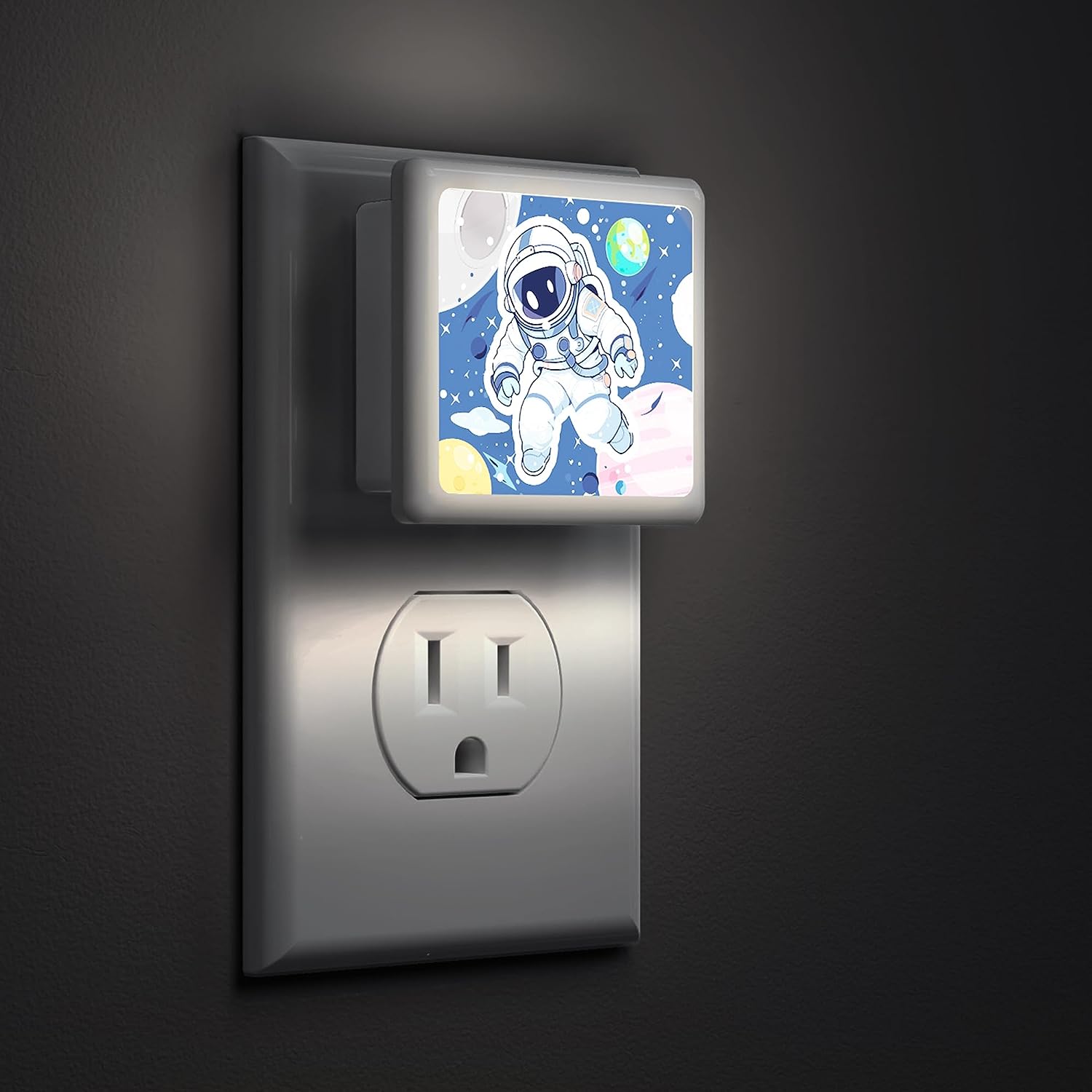 LOHAS LED Night Lights Plug into Wall 2 Pack Bright Plug in Night