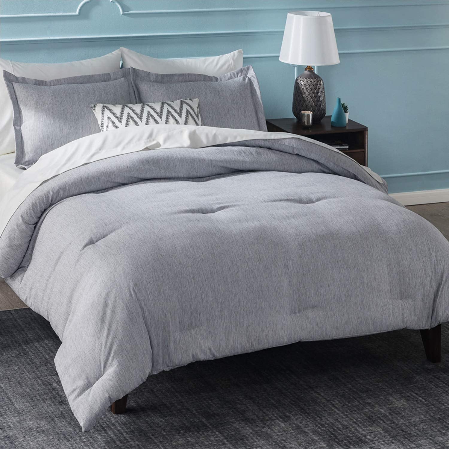 Bedsure California King Comforter Sets, Bed Comforter Cal King Set, Grey Cationi Zapewnienie jakości, popularna WYPRZEDAŻ