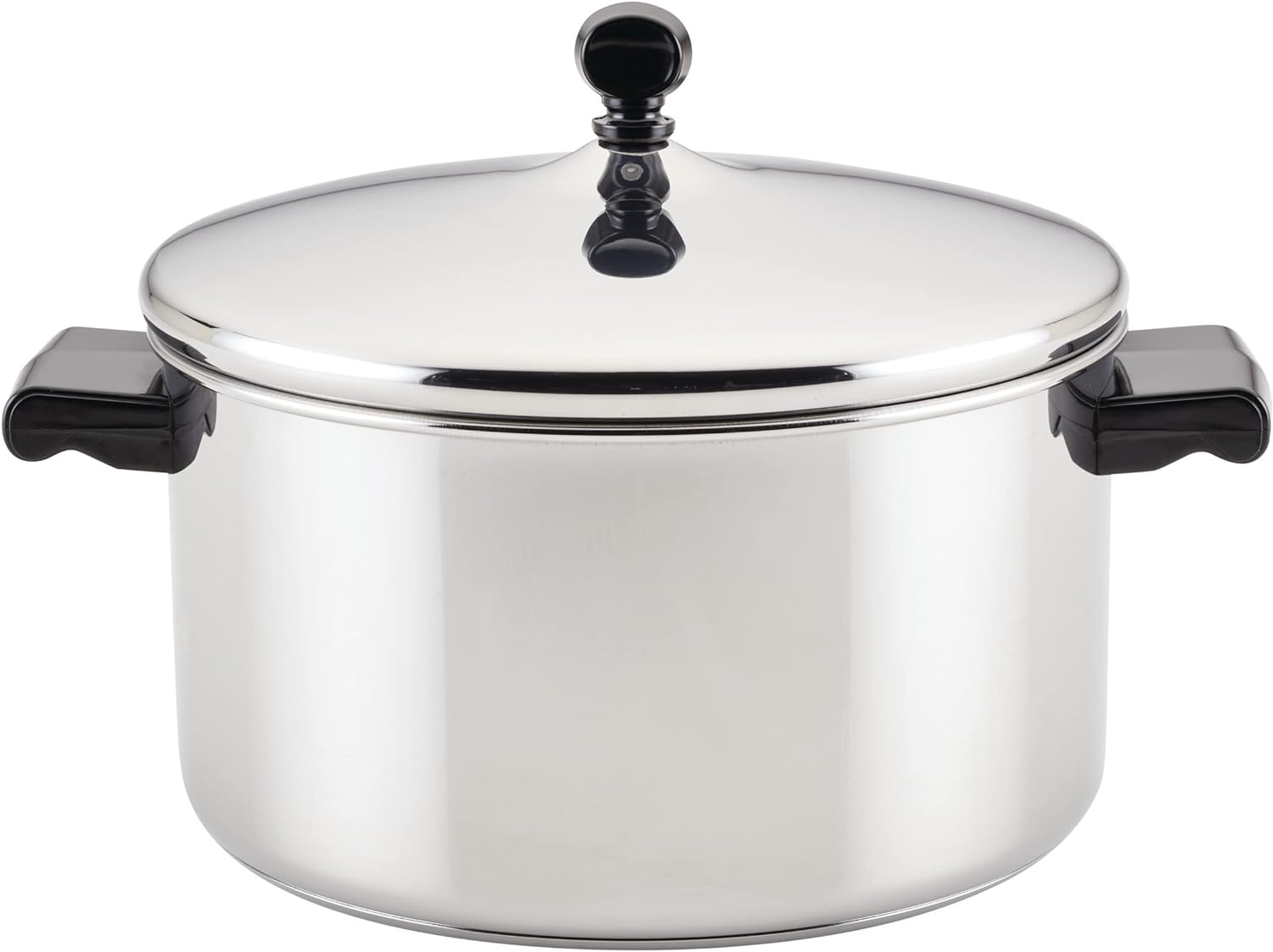 Farberware Classic Stainless Steel 2-Quart Mirror Satin Covered Saucepan,  Silver