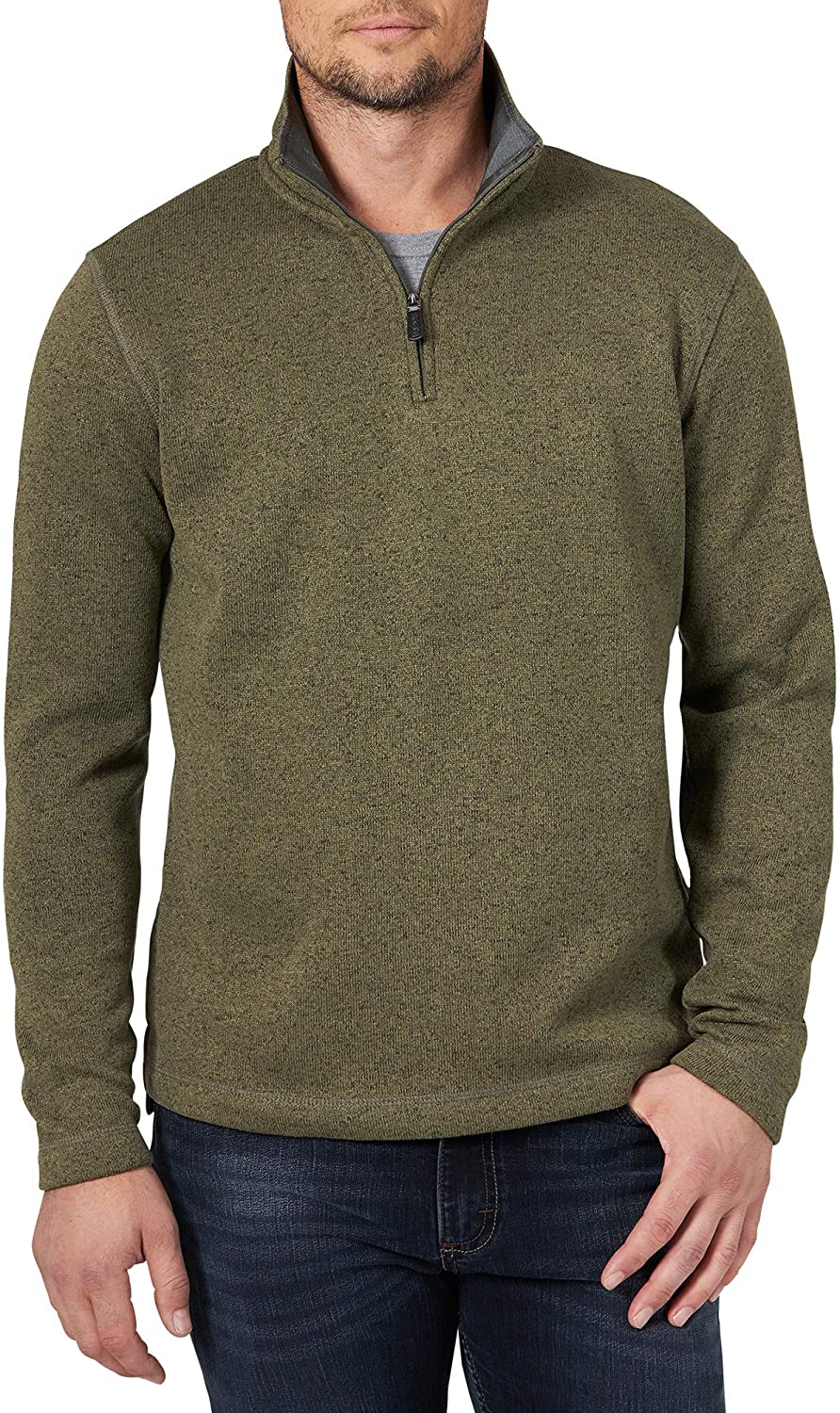 Wrangler Authentics Men’s Sweater Fleece Quarter-Zip 