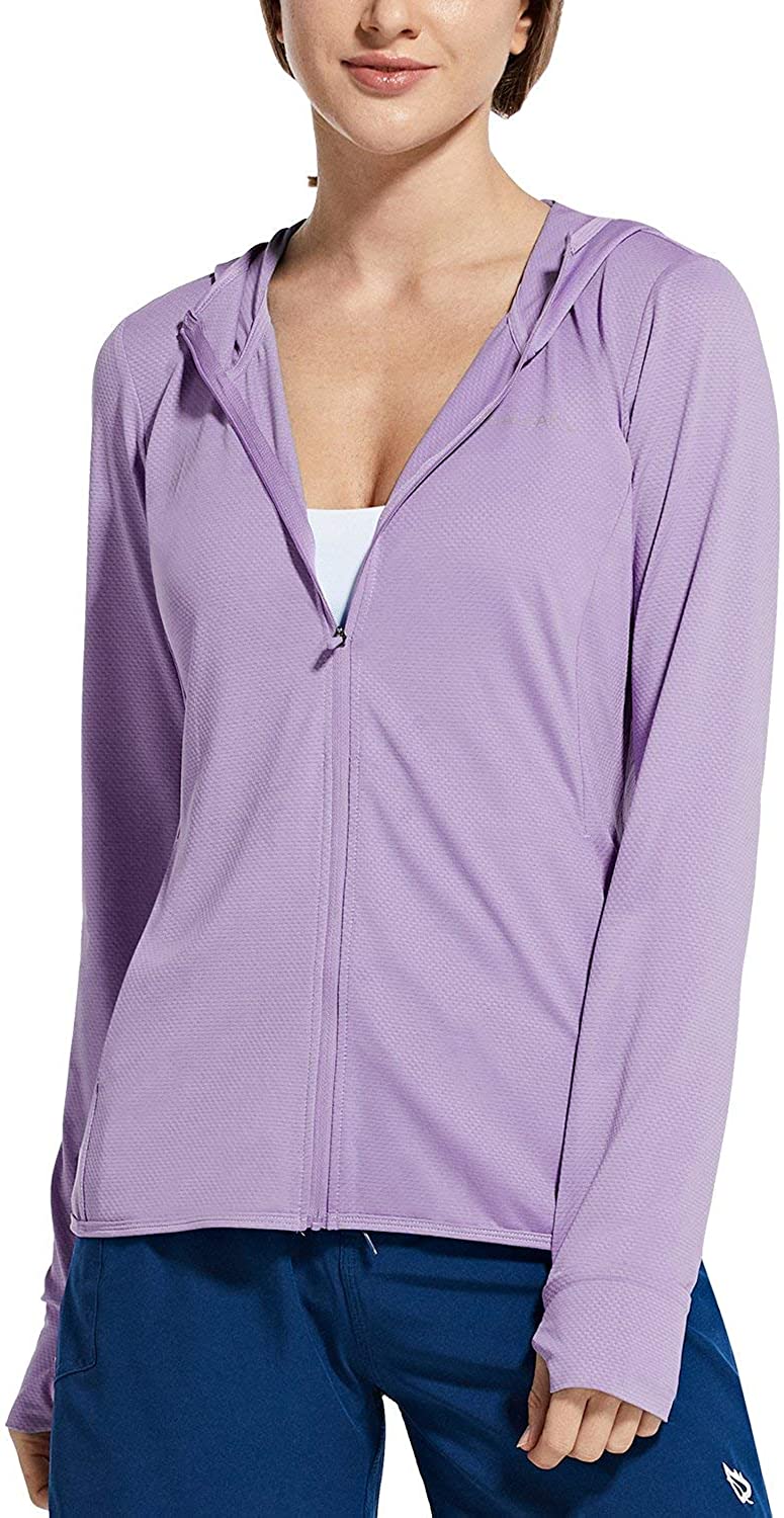 BALEAF Women's UPF 50+ Sun Protection Jacket Hooded Cooling Shirt with  Pockets H