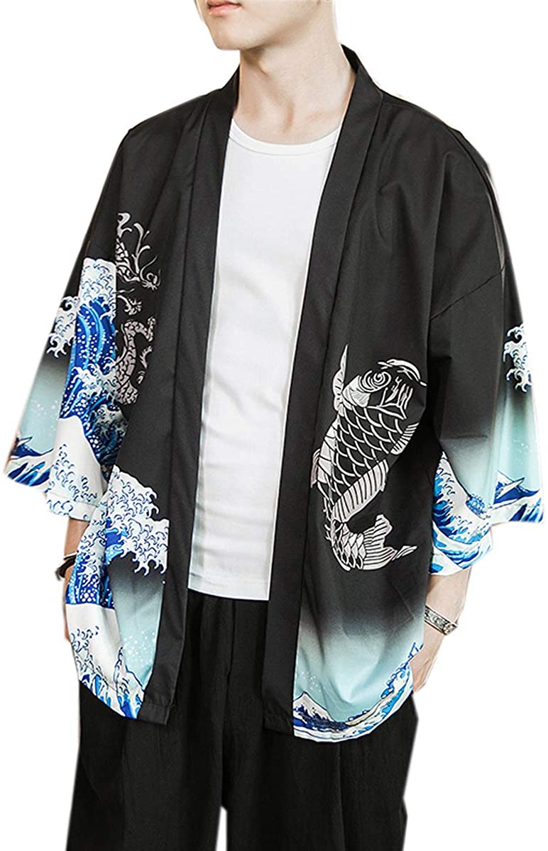 Kimono Cardigan Jacket Japanese Style 